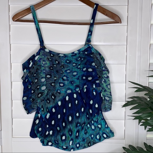 St. Tropez Other - NWOT St. Tropez Leopard Print 4-in-1 Swim Top
